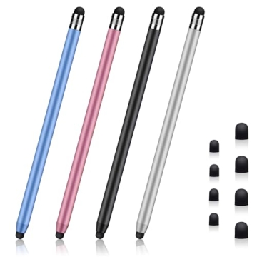 Universal High Sensitivity Stylus Pens 4-Pack for All Touch Screens