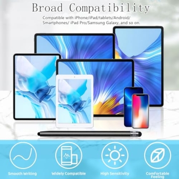Universal High Sensitivity Stylus Pens 4-Pack Touch Screens