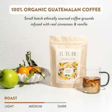 Organic Pumpkin Spice & Cinnamon Vanilla Ground Coffee Bundle | Medium Roast, 8 oz