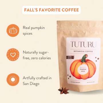 Organic Pumpkin Spice & Cinnamon Vanilla Ground Coffee Bundle | Medium Roast, 8 oz