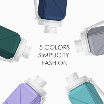 Durable Collapsible Silicone Water Bottles for Travel and Sports