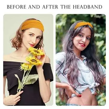 Fashionable 12 Pack Sports Headbands for Women - Comfort & Style