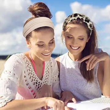 Fashionable 12 Pack Sports Headbands for Women - Comfort & Style