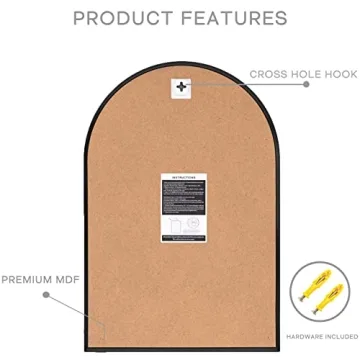 Stunning Minuover Arched Wall Mirror with Metal Frame