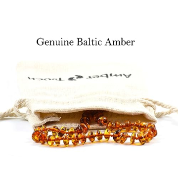 Baltic Amber Necklace for Teething Relief & Style