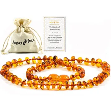 Baltic Amber Necklace for Teething Relief & Style