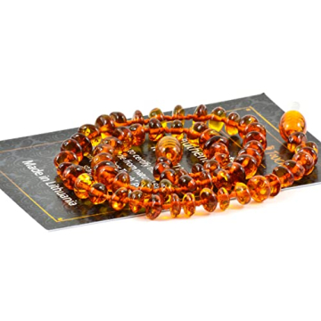 Baltic Amber Necklace for Teething Relief & Style