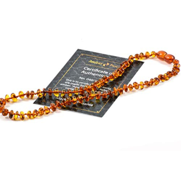 Baltic Amber Necklace for Teething Relief & Style