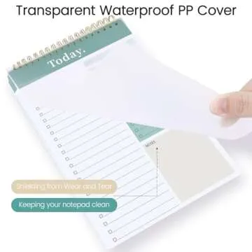 To Do List Notepad - To Do List Notebook for Work with 52 Sheets, Undated Daily Planner Perfect for Enhanced Productivity and Goal Achievement - Green