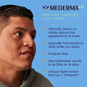 Mederma PM Intensive Overnight Scar Cream, Works with Skin's Nighttime Regenerative Activity & Scar Cream Plus SPF 30, Sunscreen, Protects from Sun Damage, Reduces the Appearance of Scars