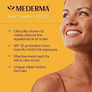 Mederma PM Intensive Overnight Scar Cream, Works with Skin's Nighttime Regenerative Activity & Scar Cream Plus SPF 30, Sunscreen, Protects from Sun Damage, Reduces the Appearance of Scars