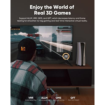 8K 10K Ultra High Speed HDMI Cable - 6.6FT Braided