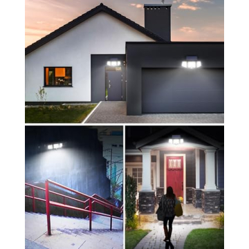 LE Solar Lights Outdoor with Adjustable 270° Angle