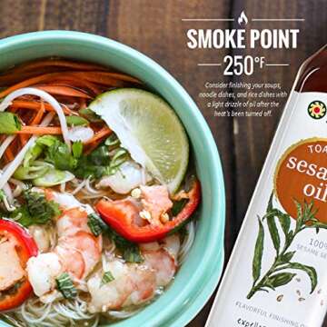 Chosen Foods Toasted Sesame Oil 8.4 oz., Non-GMO, for Salads, Dressings, Marinades, Asian Cooking and Recipes