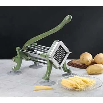New Star Foodservice 37340 Commercial Restaurant French Fry Cutter with Suction Feet, 1/4-Inch
