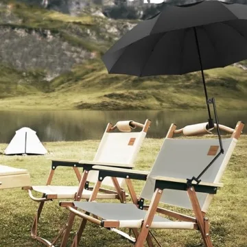 HOBVO UPF 50+ Golf Umbrella with Adjustable Clamp