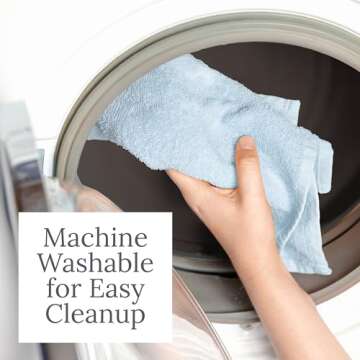 Natemia Organic Baby Washcloths - 10"x10" Baby Washcloths for Newborn, Pack of 6 Soft Organic Cotton Baby Towels, Baby Girl Washcloths, Wash Cloths for Babies, Organic Cotton Washcloths