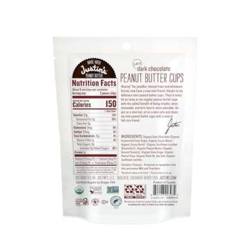 Justin's Mini Dark Chocolate Peanut Butter Cups, 4.7 oz