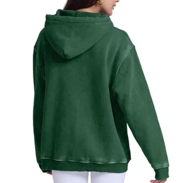 FAIABLE Women’s Oversized Hoodie - Vintage Acid Wash Style