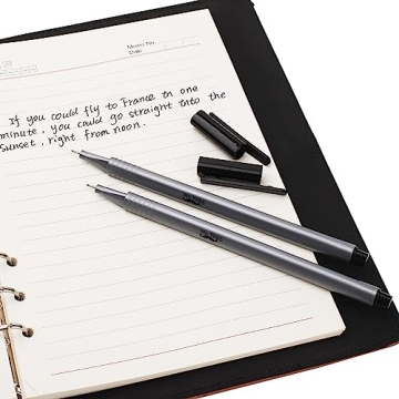Mr. Pen Black Fineliner Pens 12 Pack Ultra-Fine 0.4mm Tips
