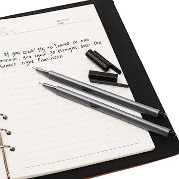 Mr. Pen Black Fineliner Pens 12 Pack Ultra-Fine 0.4mm Tips
