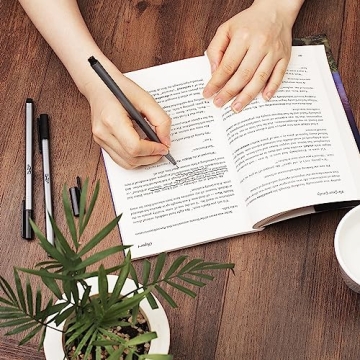 Mr. Pen Black Fineliner Pens 12 Pack Ultra-Fine 0.4mm Tips