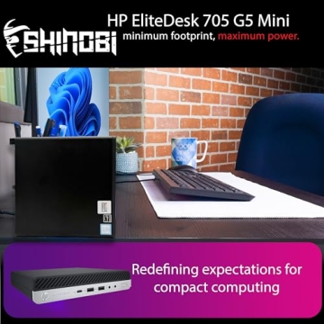 HP EliteDesk 705 G5 Mini PC with Ryzen 5 and 32GB RAM