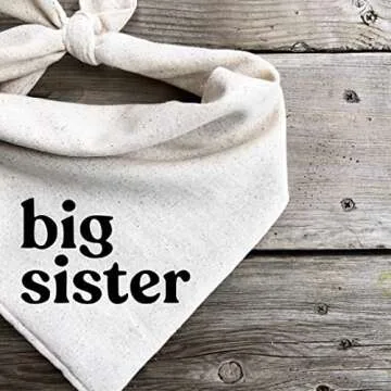 Stylish Dog Bandana for Baby Reveal and Announcements