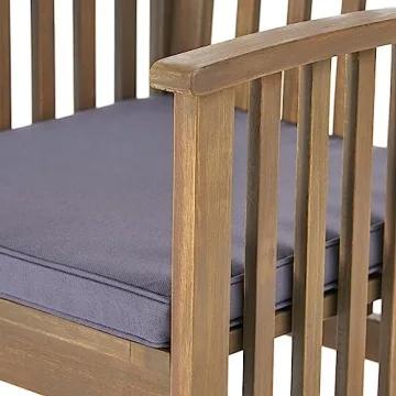 Contemporary 5 Piece Outdoor Dining Set with Cushions