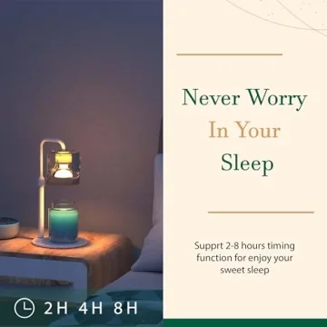 HLTGC Adjustable Candle Warmer Lamp with Timer & Dimmer