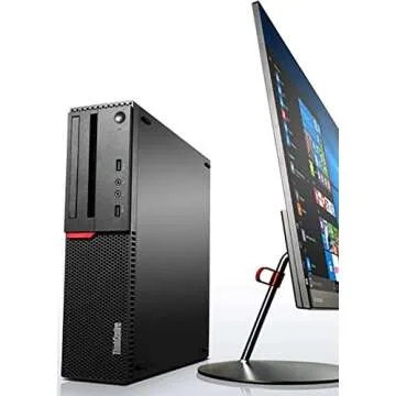 Lenovo ThinkCentre M900 SFF Desktop Computer, Intel Core i7-6700 Upto 4.0GHz, 32GB RAM, 1TB SSD, 4K 2-Monitor Support DisplayPort, HDMI, DVD-RW, AC Wi-Fi, Bluetooth, TDL - Windows 10 Pro (RENEWED)