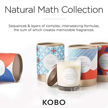 KOBO Cashmere Valley Wood Candle (11 oz) | 100% Pure Soy Candle | All Natural Scented Candle, Hand-Poured in USA | 80 Hour Long Burning Candles | Scented Candles for Home