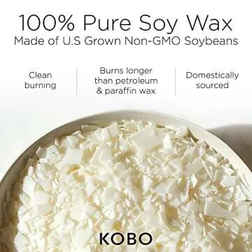 KOBO Cashmere Valley Wood Candle (11 oz) | 100% Pure Soy Candle | All Natural Scented Candle, Hand-Poured in USA | 80 Hour Long Burning Candles | Scented Candles for Home