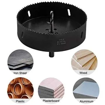 6 Inch Bi-Metal HSS Heavy Duty Hole Saw for All Drills