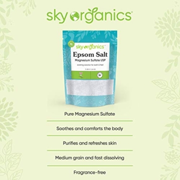 Pure Epsom Salt for Relaxing Bath Soaks - Sky Organics