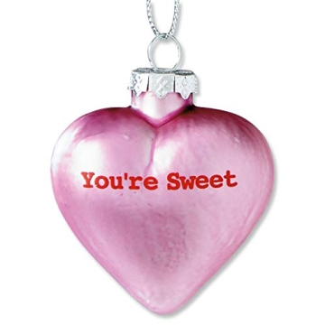 Pastel Glass Ornaments for Valentines and Holidays - 12-Piece Set
