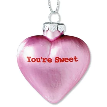 Pastel Glass Ornaments for Valentines and Holidays - 12-Piece Set