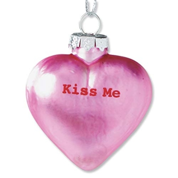 Pastel Glass Ornaments for Valentines and Holidays - 12-Piece Set