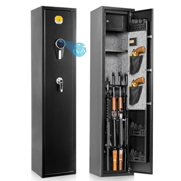 BlackSmith Biometric 5 Long Gun Safe - Secure Storage for Rifles and Pistols