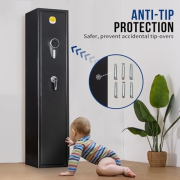 BlackSmith Biometric 5 Rifle Safe Quick Access Lockbox