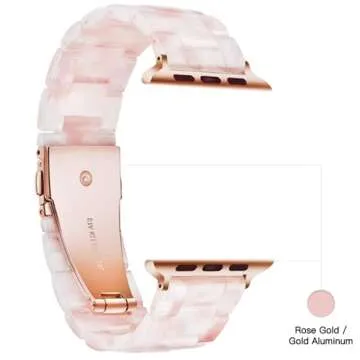 Elegant Light Apple Watch Band - Fits All Models Stylishly