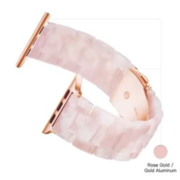 Elegant Light Apple Watch Band - Fits All Models Stylishly