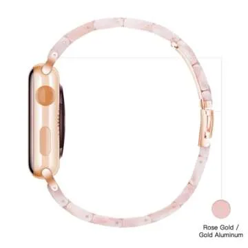 Elegant Light Apple Watch Band - Fits All Models Stylishly