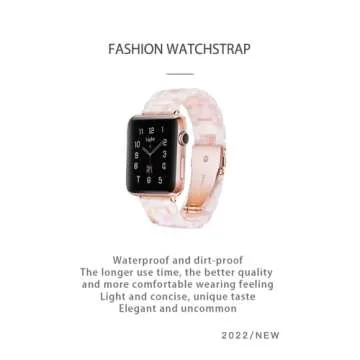 Elegant Light Apple Watch Band - Fits All Models Stylishly