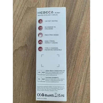 HEBECA Heated Eyelash Curler for Effortless Lifted Lashes