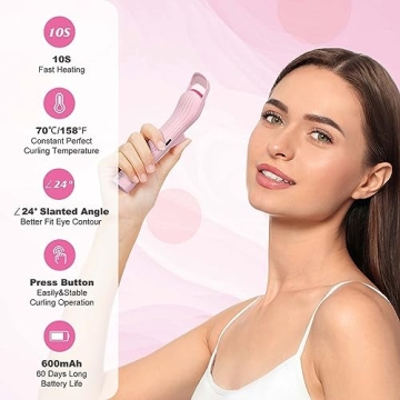 HEBECA Heated Eyelash Curler for Effortless Lifted Lashes