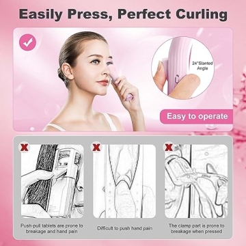 HEBECA Heated Eyelash Curler for Effortless Lifted Lashes