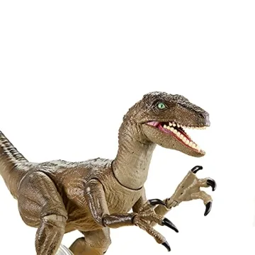 Jurassic World Amber Velociraptor - Realistic Collectible Figure