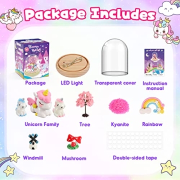 Kids Unicorn Night Light Craft Kit - Perfect Gift for Ages 3-8
