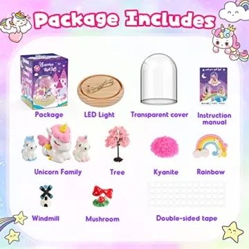 Kids Unicorn Night Light Craft Kit - Perfect Gift for Ages 3-8